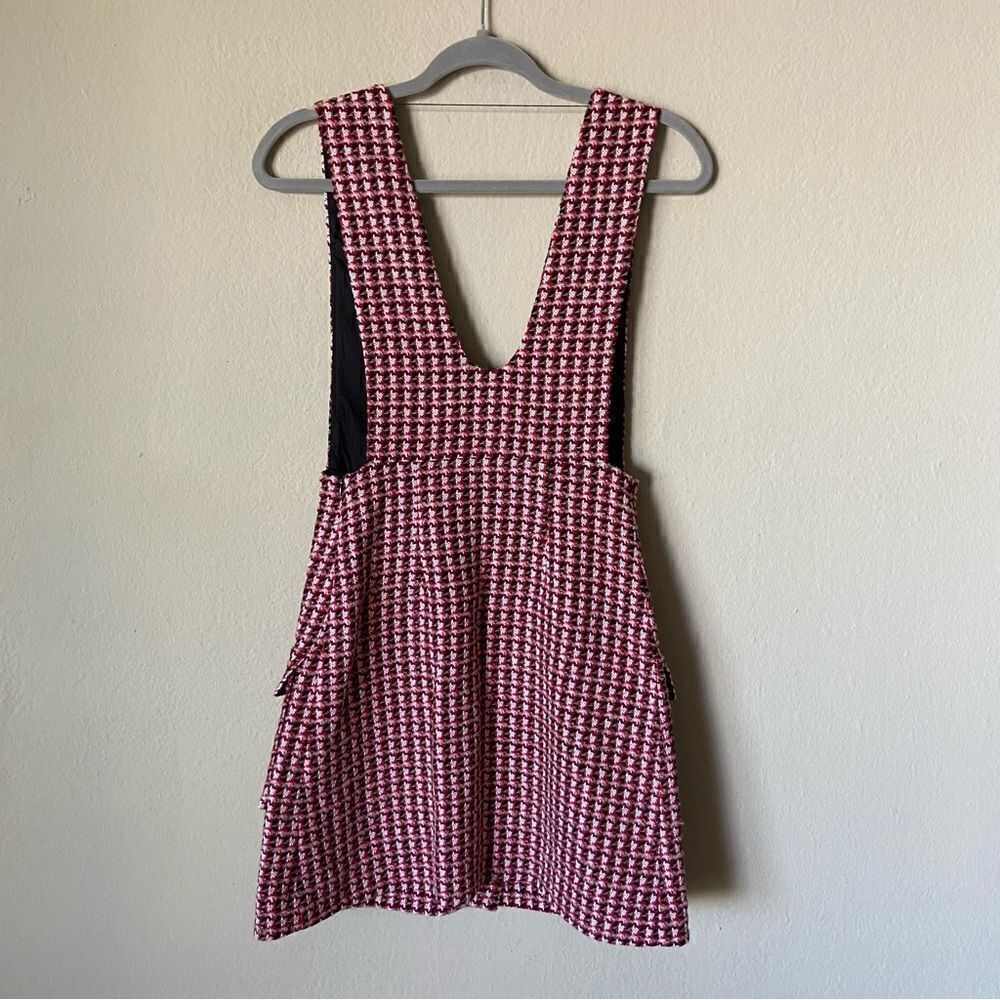 Maje Russi Tweed Mini Pink Dress Fuchsia Size XS - Picture 10 of 15
